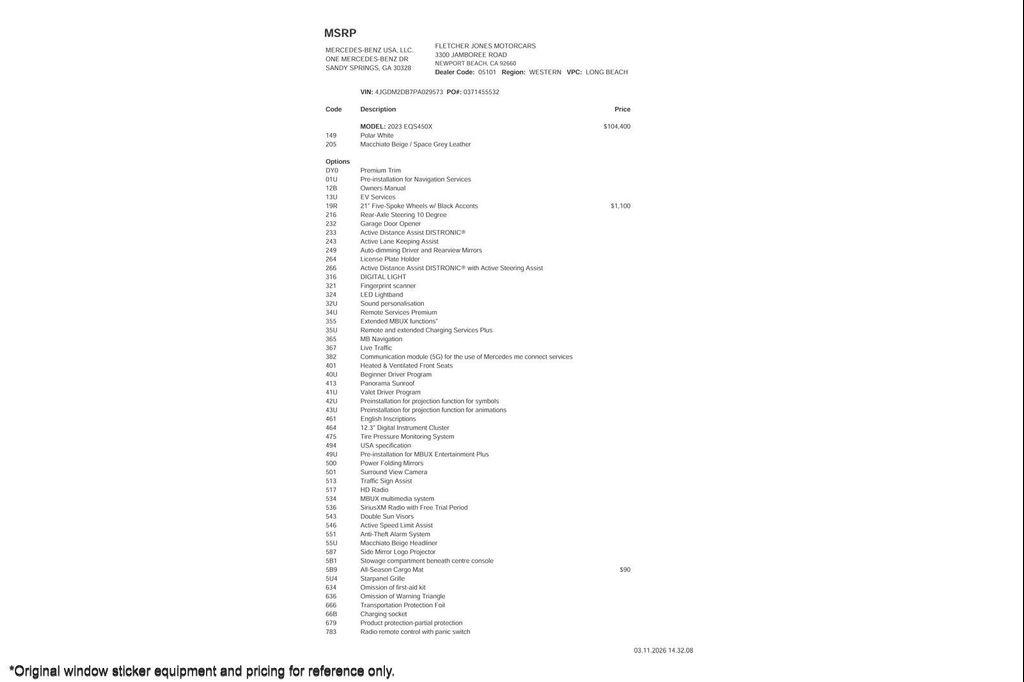 Mercedes-Benz EQS 2023