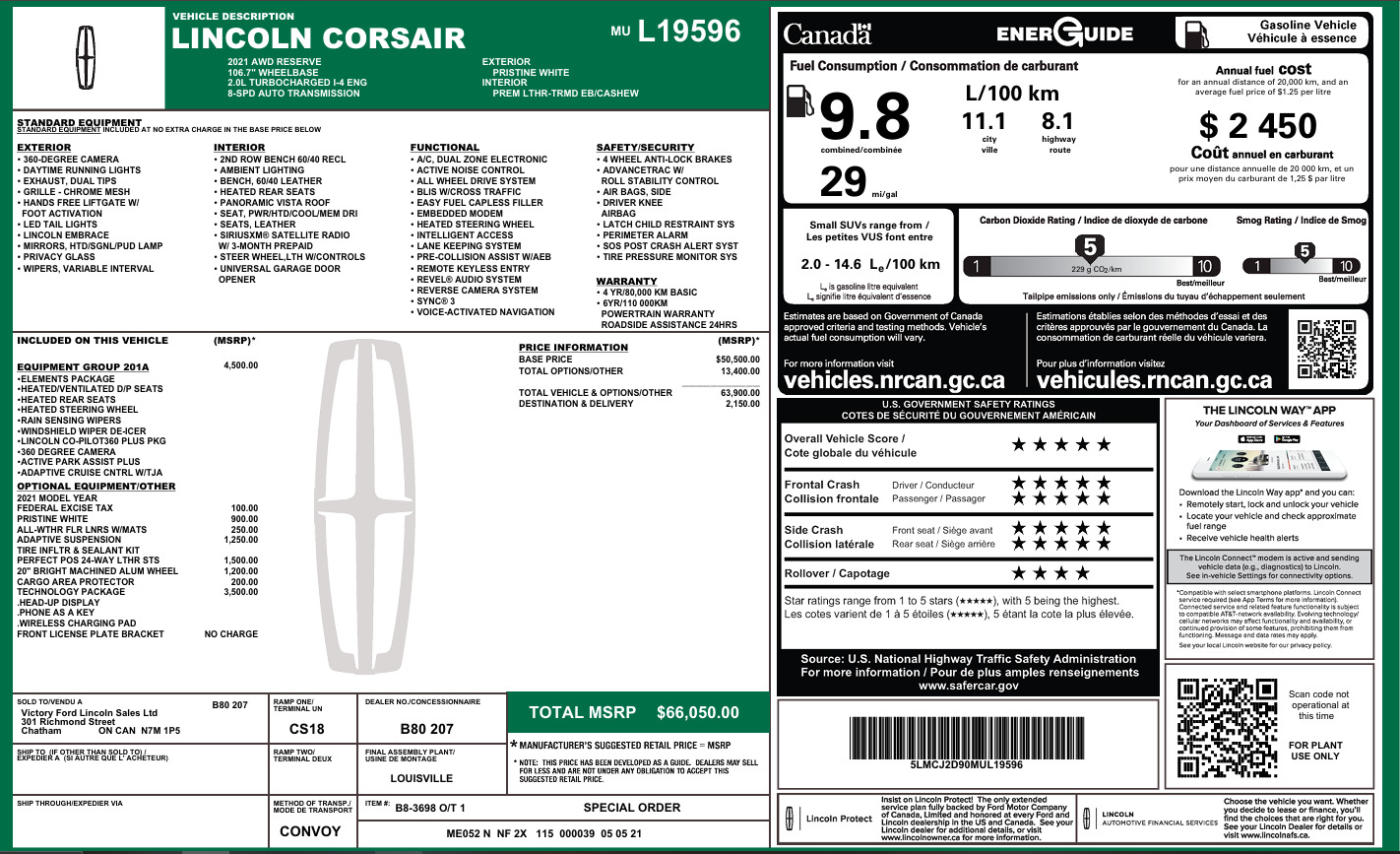 Lincoln Corsair 2021
