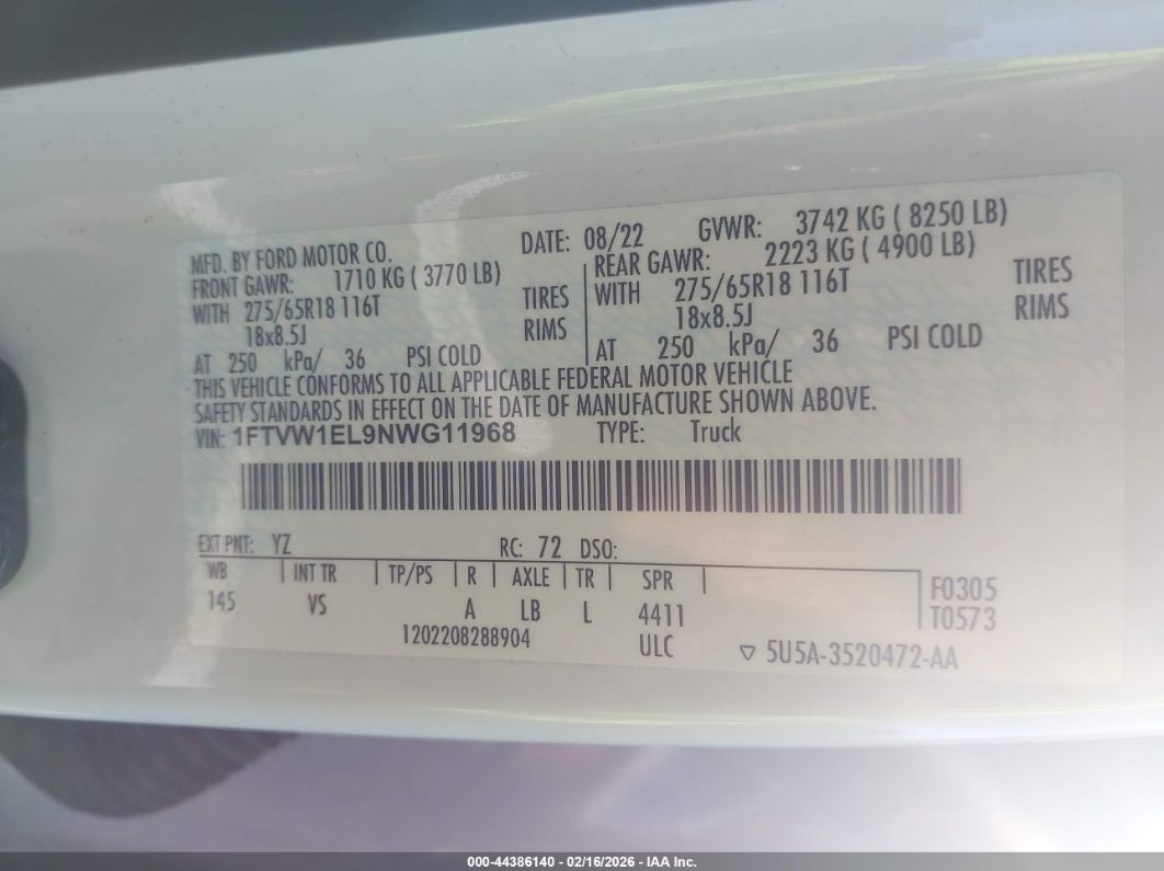 Ford F 150 2022