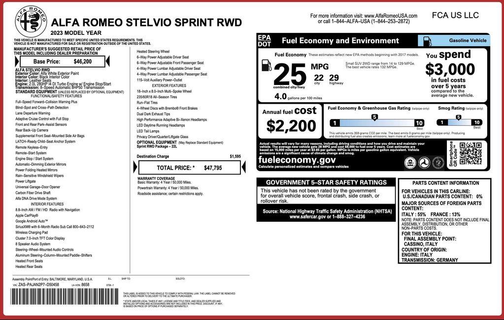 Alfa Romeo Stelvio 2023