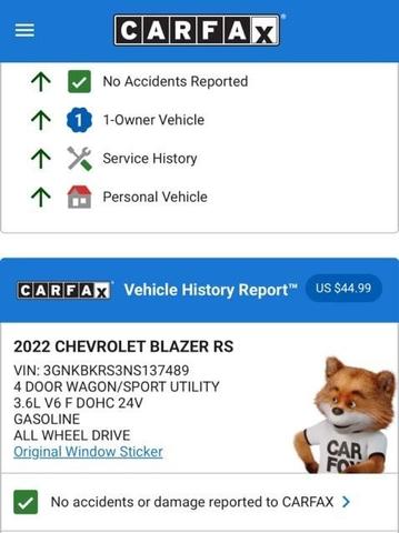 Chevrolet Blazer 2022