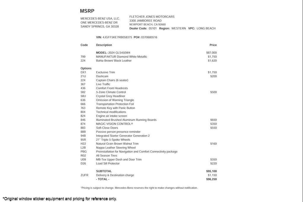 Mercedes-Benz GLS 450 2024