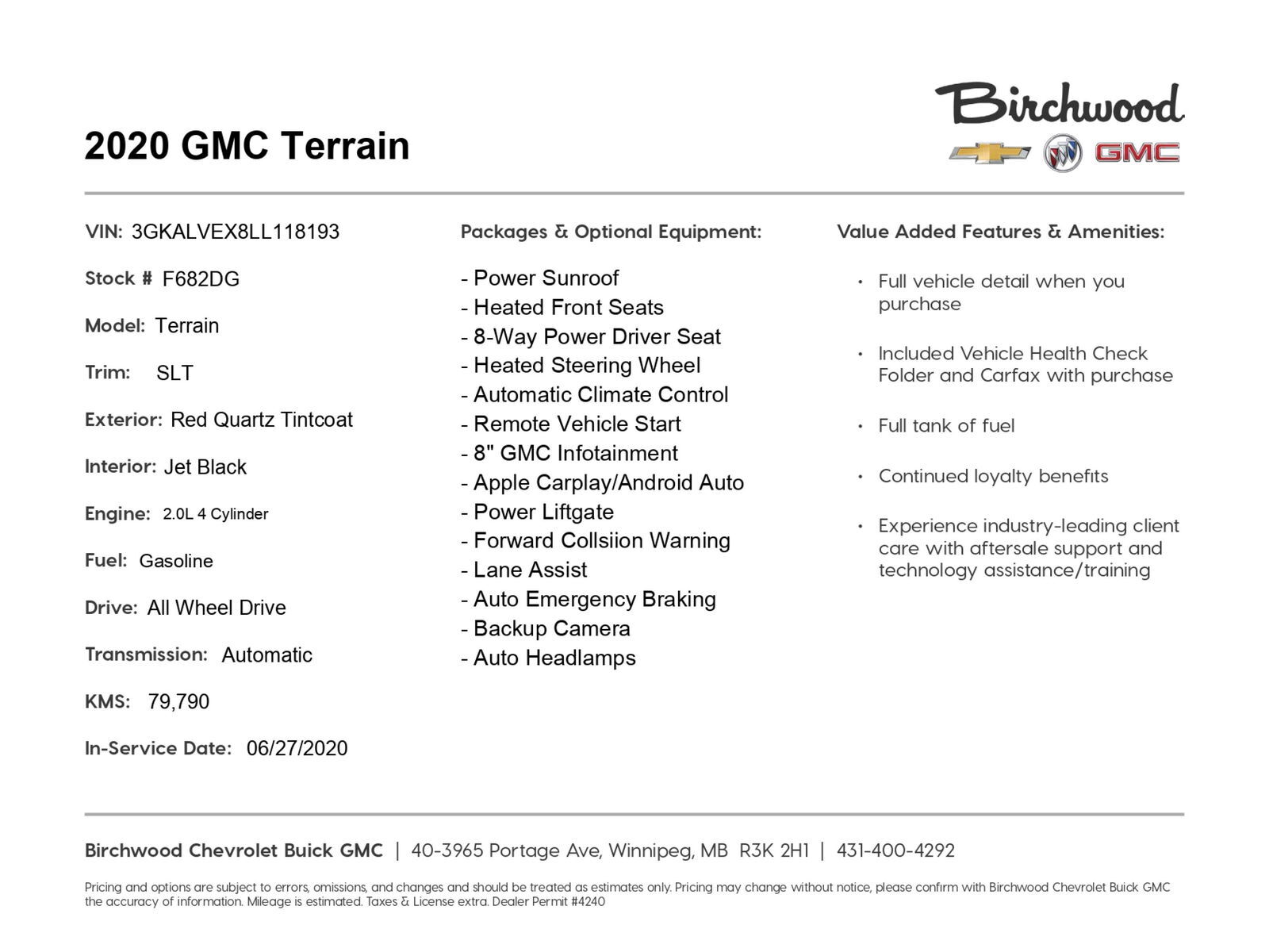 GMC Terrain 2020
