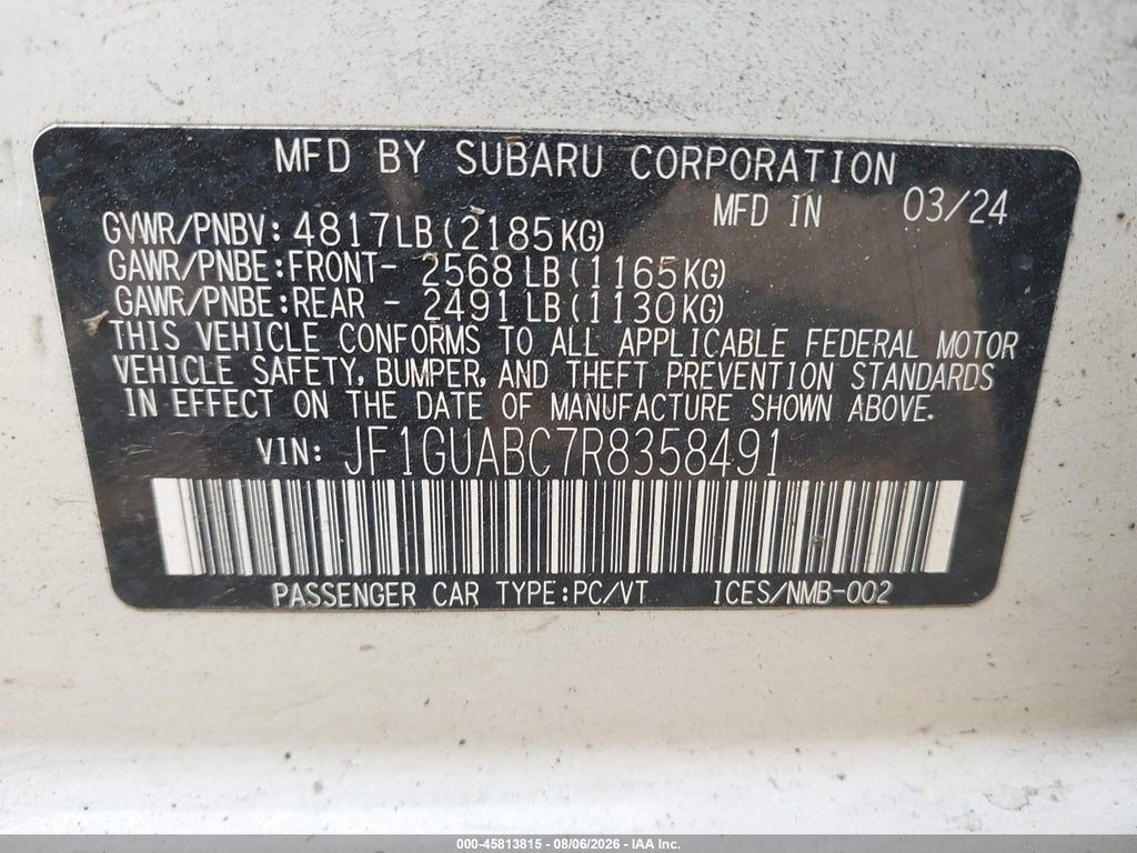 Subaru Impreza 2024