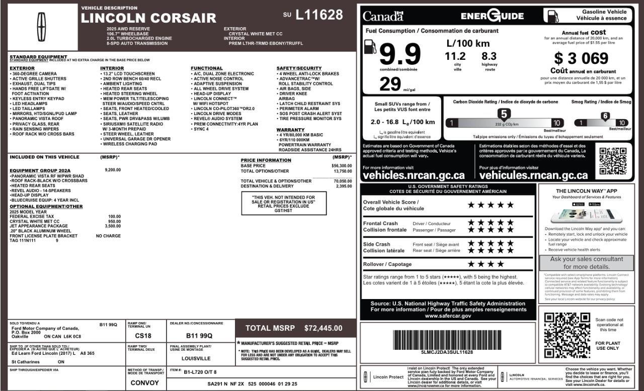 Lincoln Corsair 2025