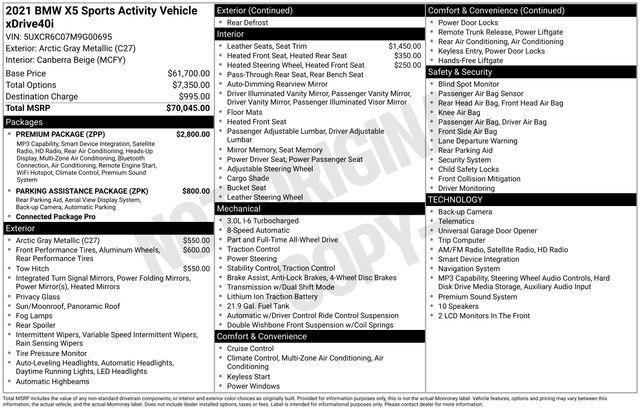 BMW X5 2021