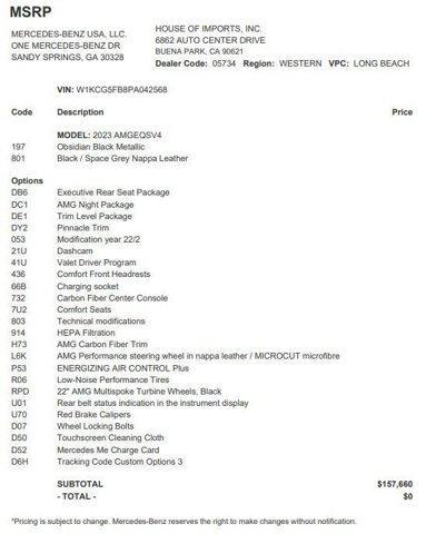 Mercedes-Benz EQS 2023