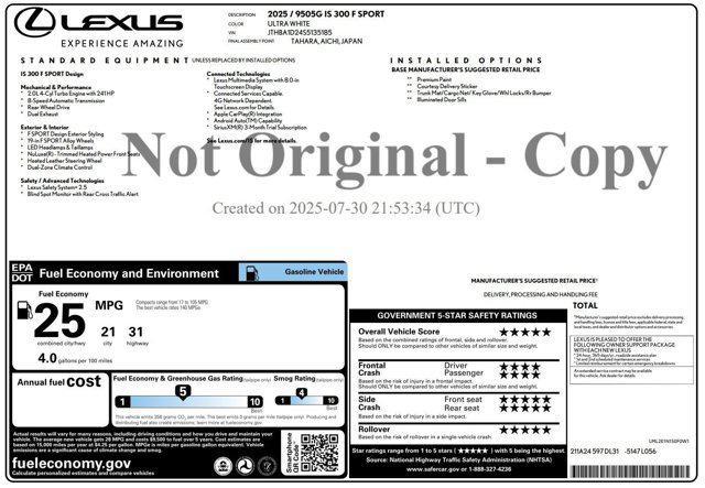 Lexus IS 300 2025