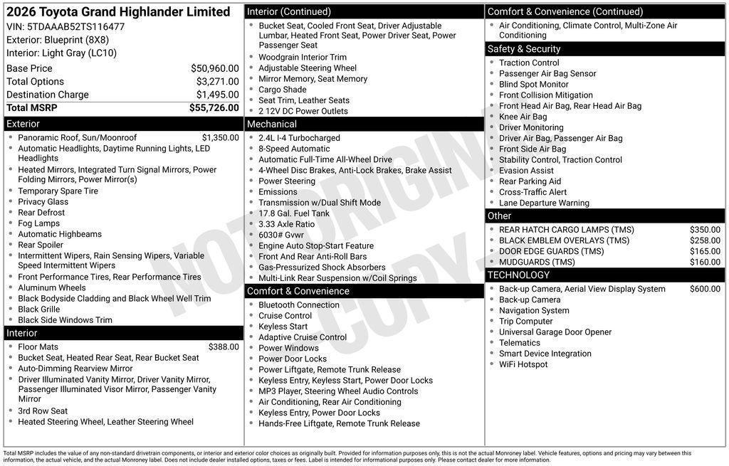 Toyota Grand Highlander 2026